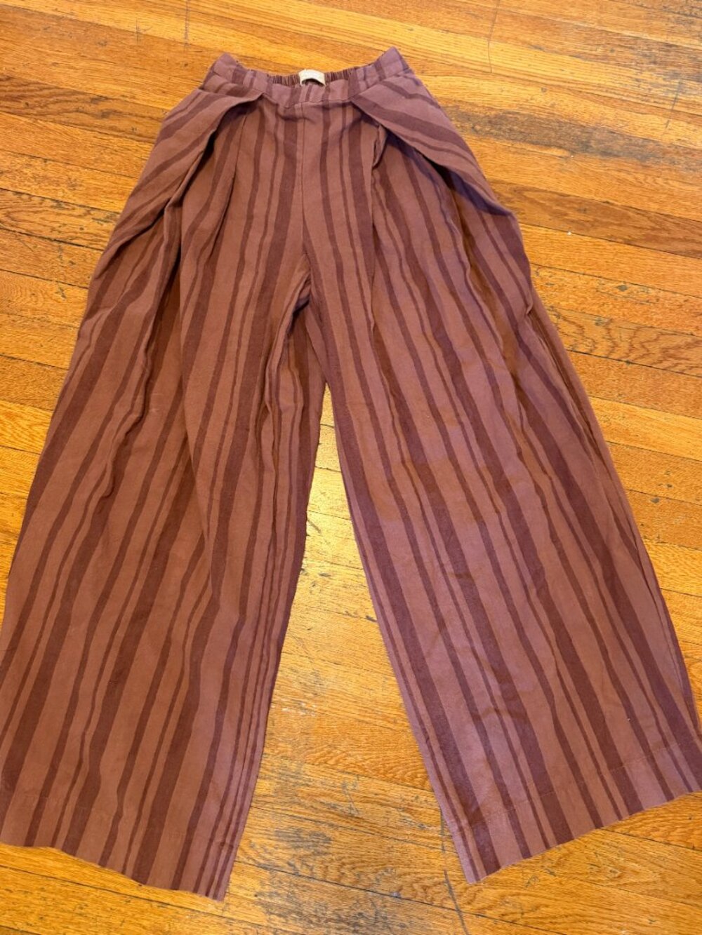 Free People free-est Fallon Pant Set XS Cinnamon Striped Two Piece